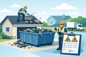 A Garage Roof Disposal Example for Homeowners