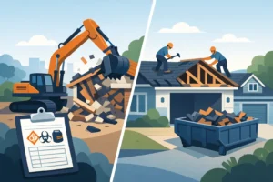 Garage Demolition or Roof Removal: Which First?