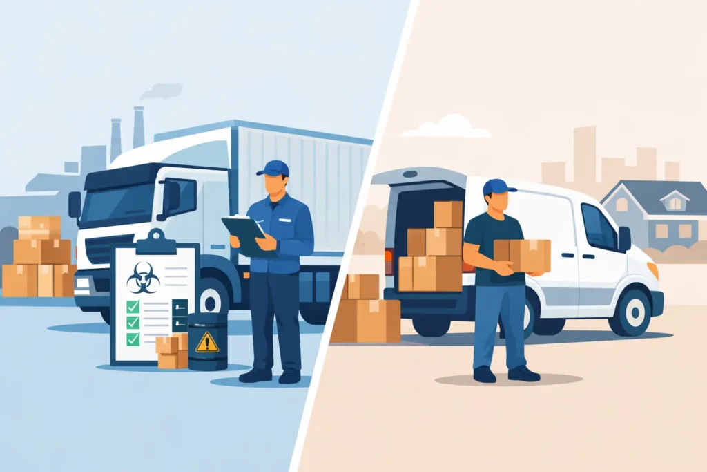 Licensed Carrier vs Man and Van Explained