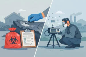 Asbestos Sampling Versus Air Monitoring Explained