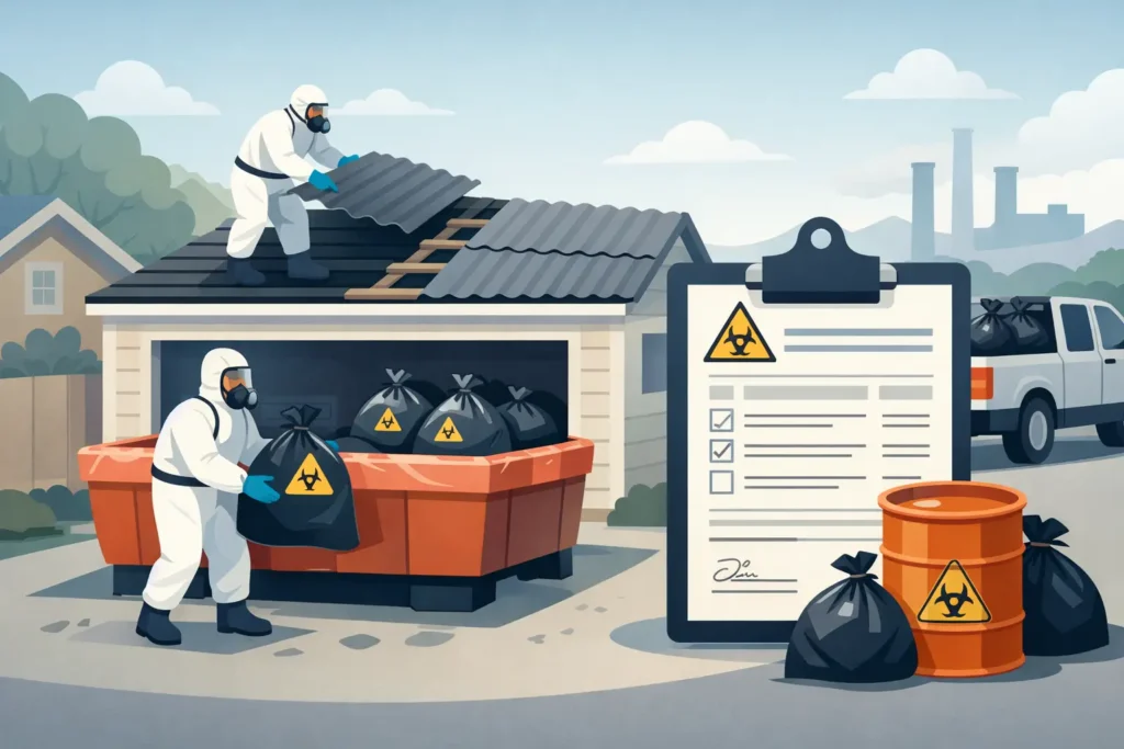 Garage Roof Asbestos Removal Example Explained
