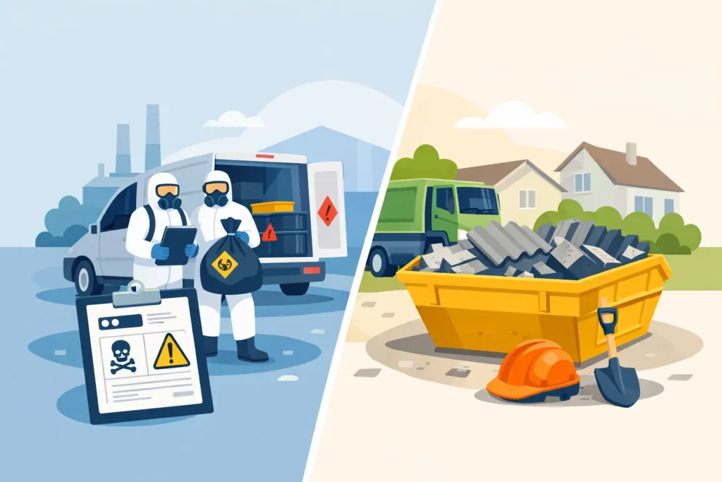 Is Asbestos Collection or Skip Hire the Safer Route?