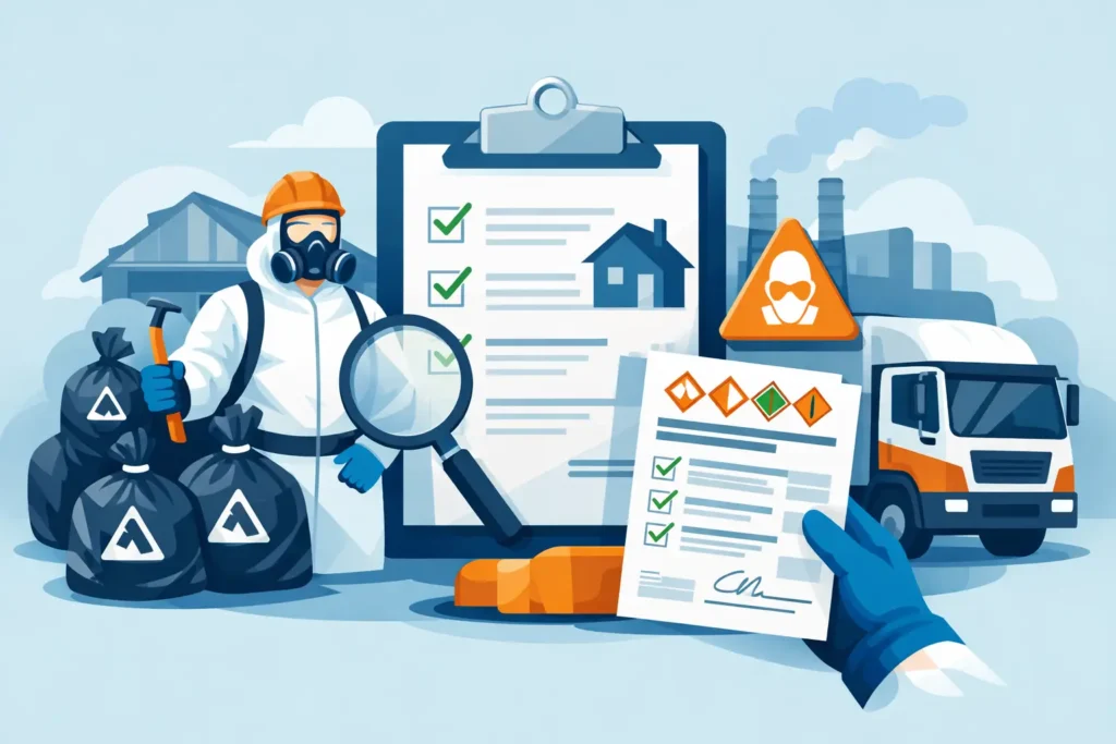 Licensed Asbestos Carrier Checklist for Property Work